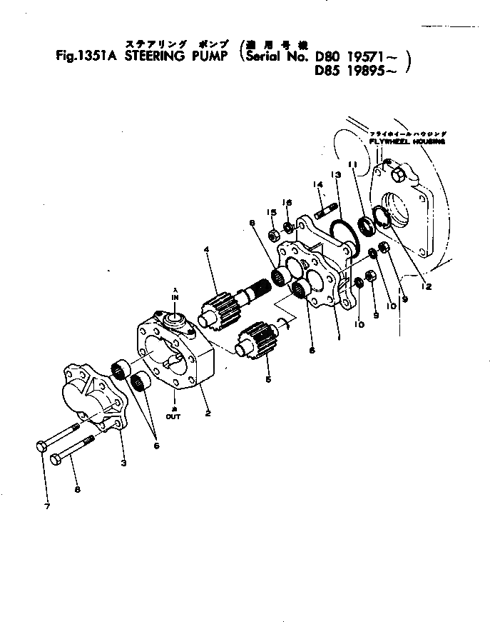 Болт 07430-11190  Komatsu
