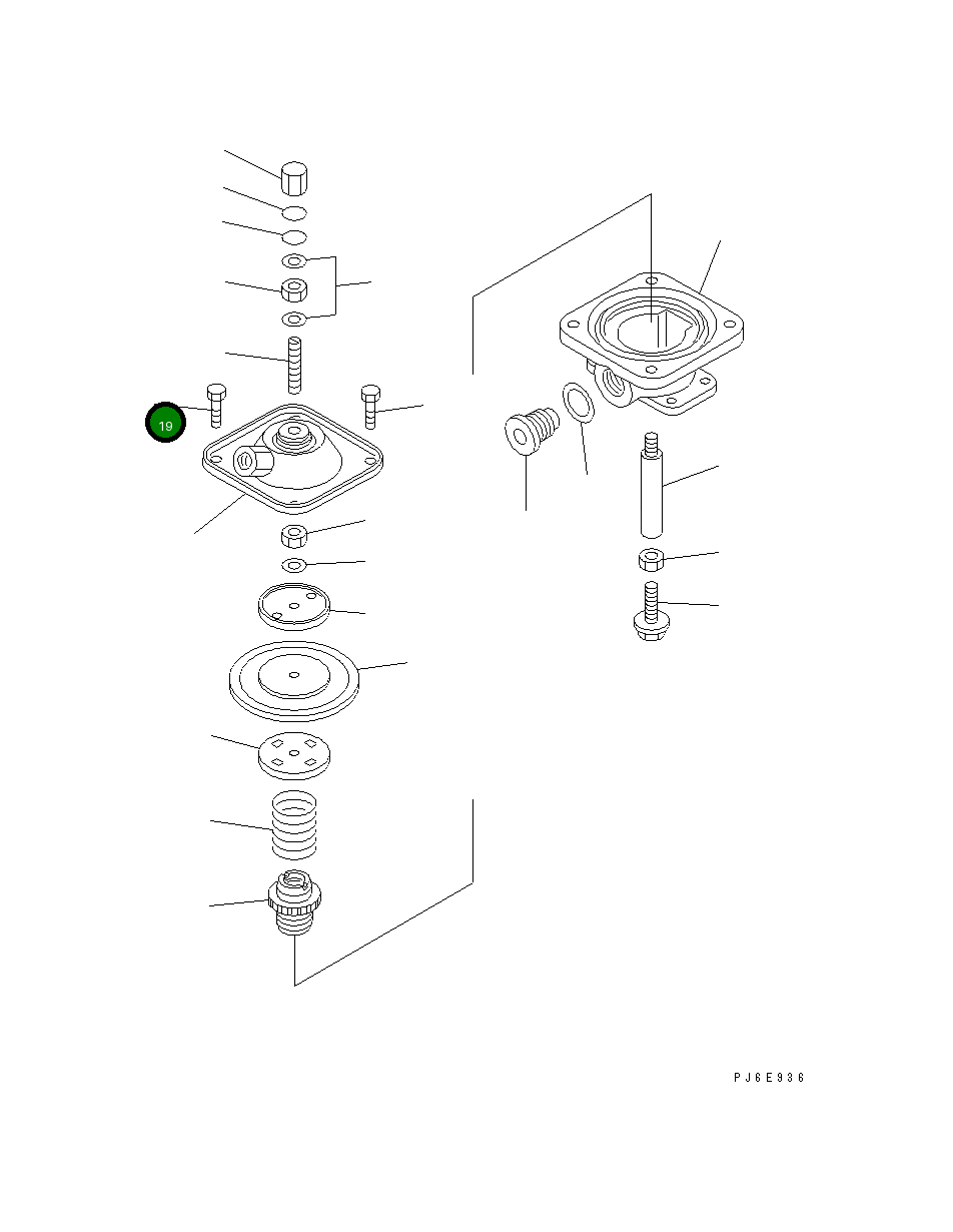 Болт ND90107-06121 Komatsu