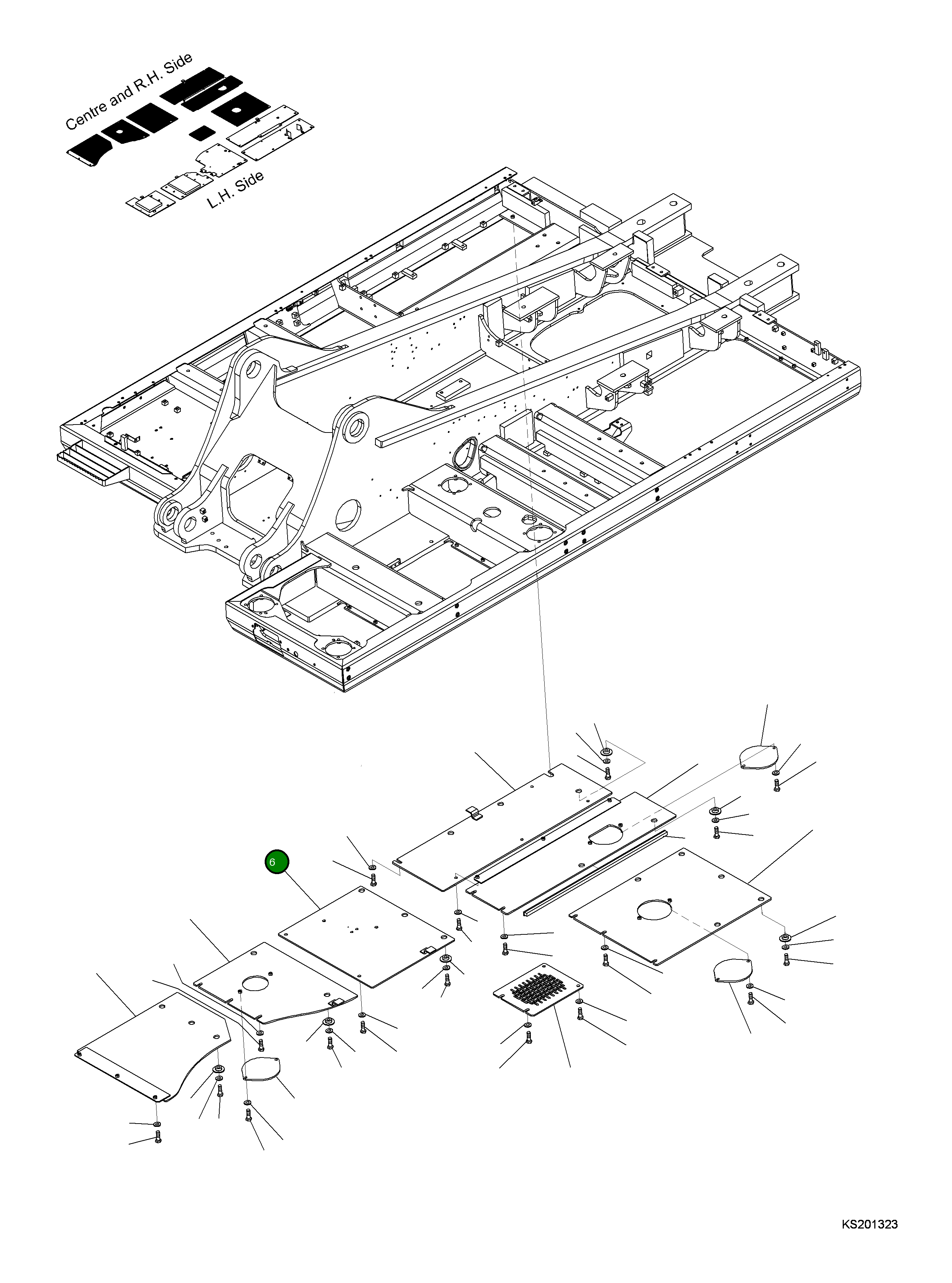 Крышка 207-54-KD470  Komatsu