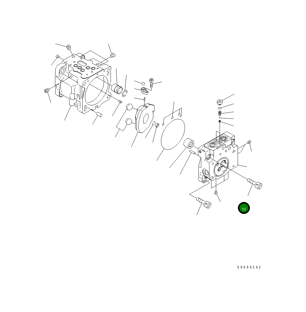 Болт 01252-61255 Komatsu