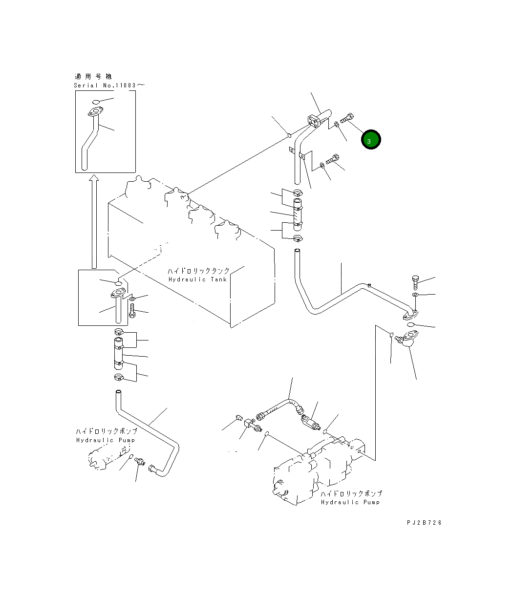 Болт 01010-51240  Komatsu