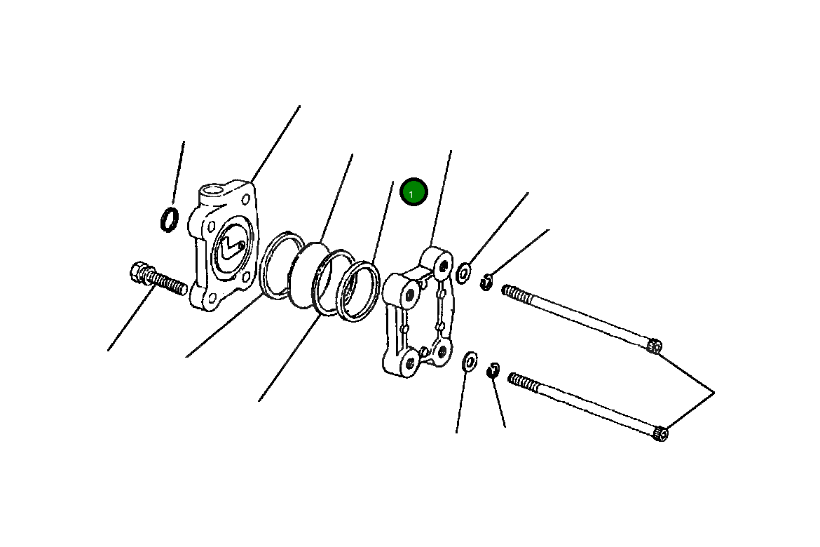 Кольцо уплотнительное (O-Ring) 1238 135 H1 Komatsu
