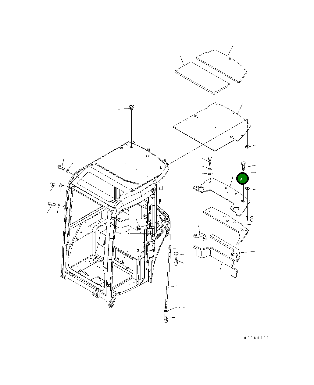 Крышка 22F-54-35551 Komatsu