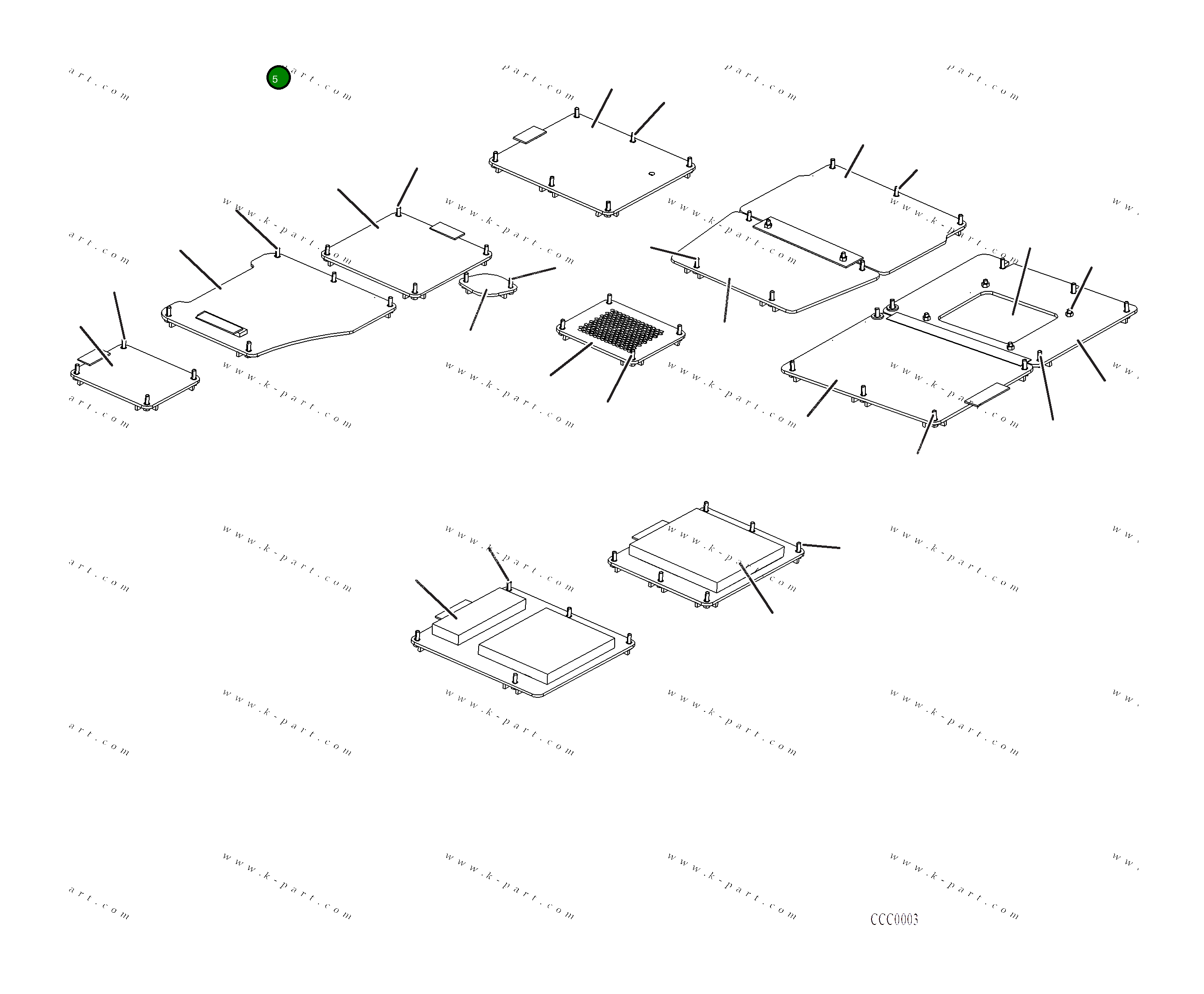 Крышка 2A6-54-A1460 Komatsu