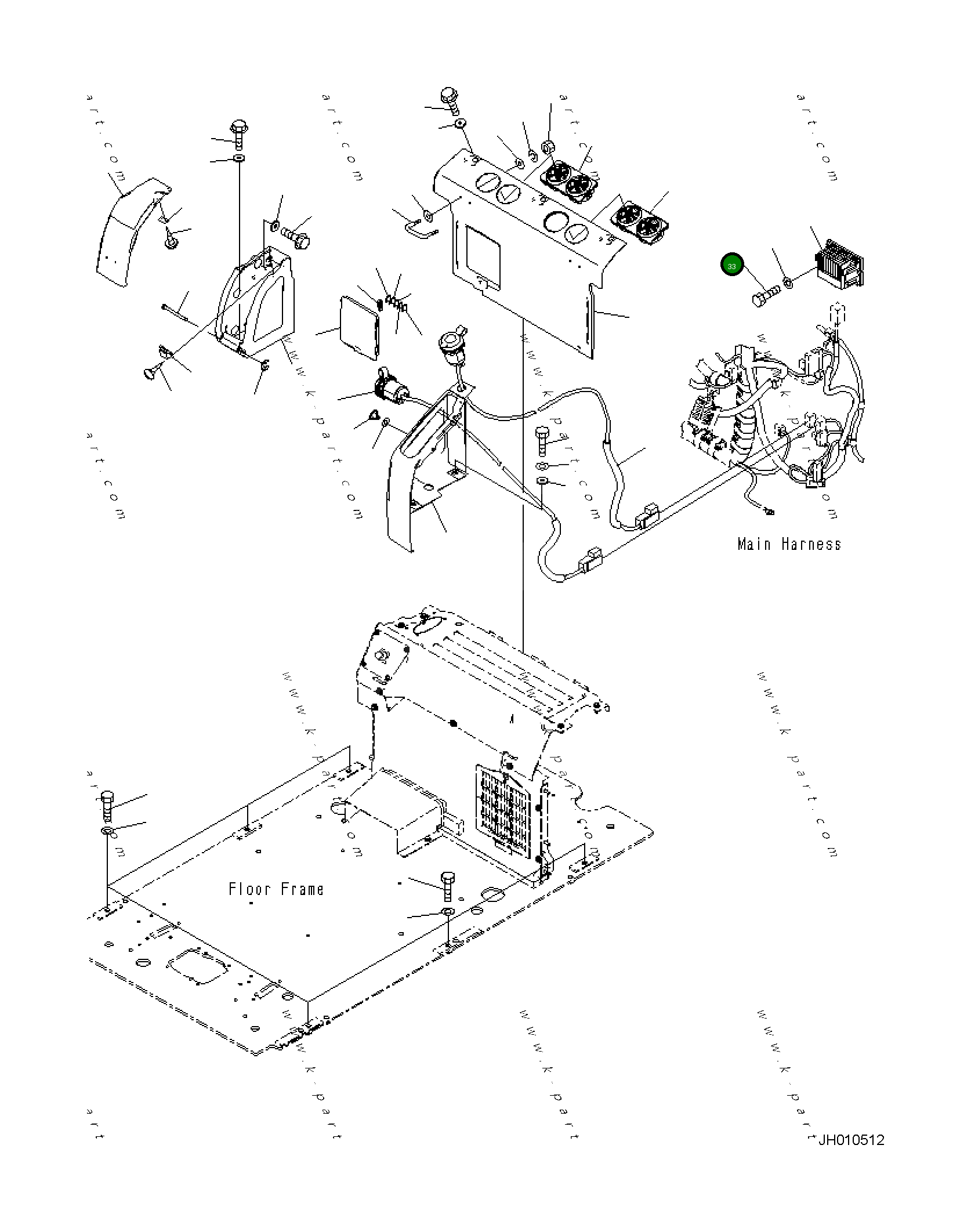 Болт 01252-80520 Komatsu