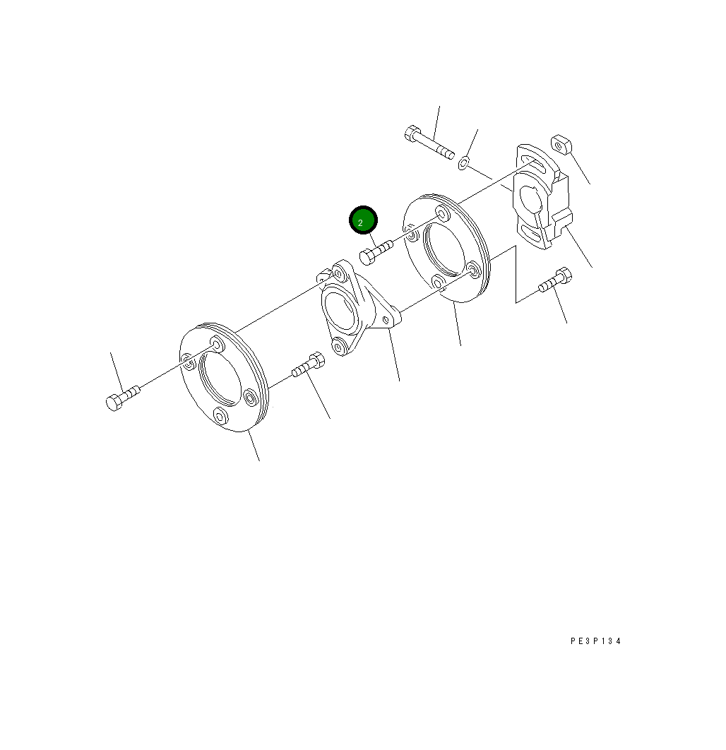 Болт DK156633-5100  Komatsu