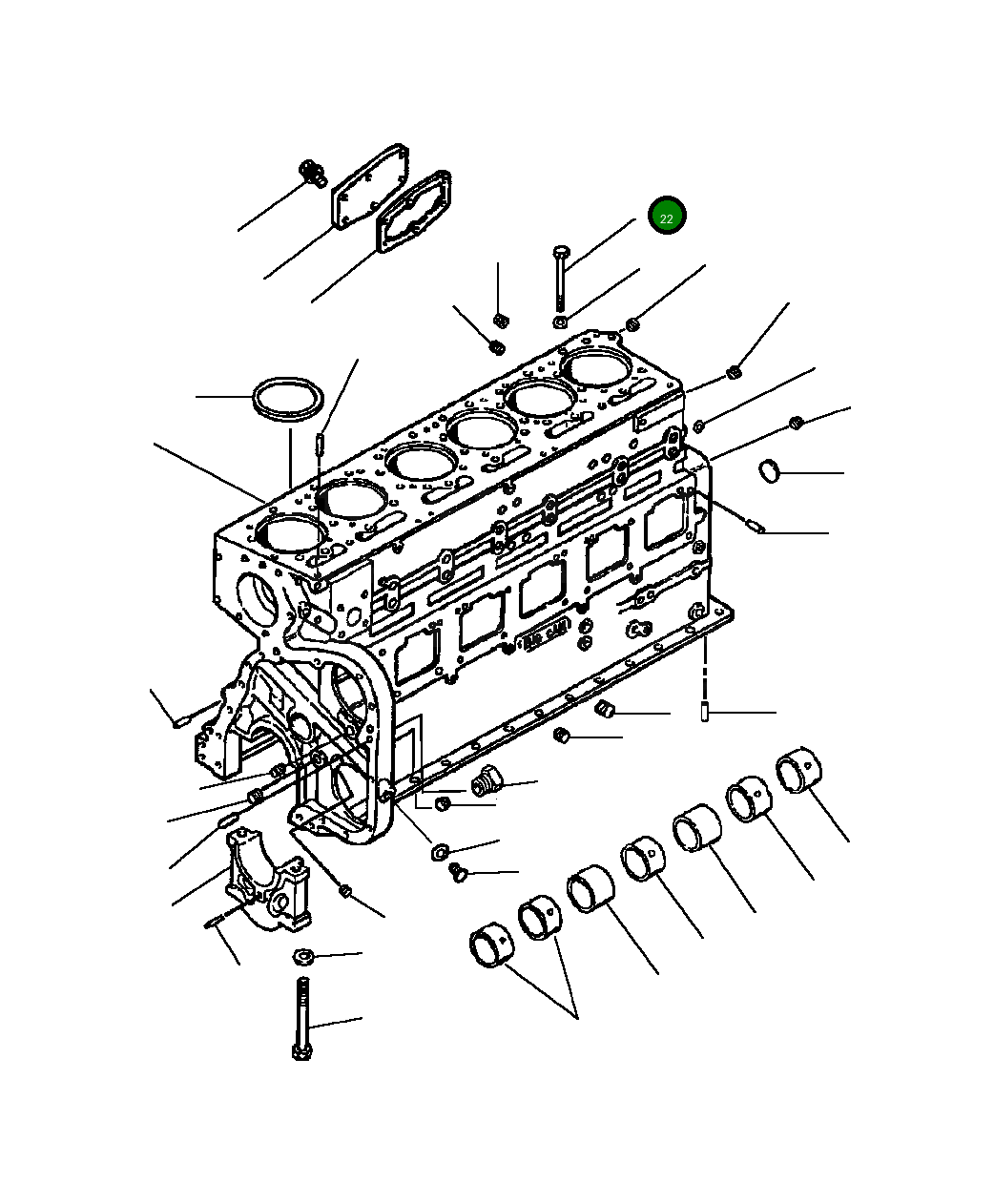 Болт 1239 297 H1 Komatsu