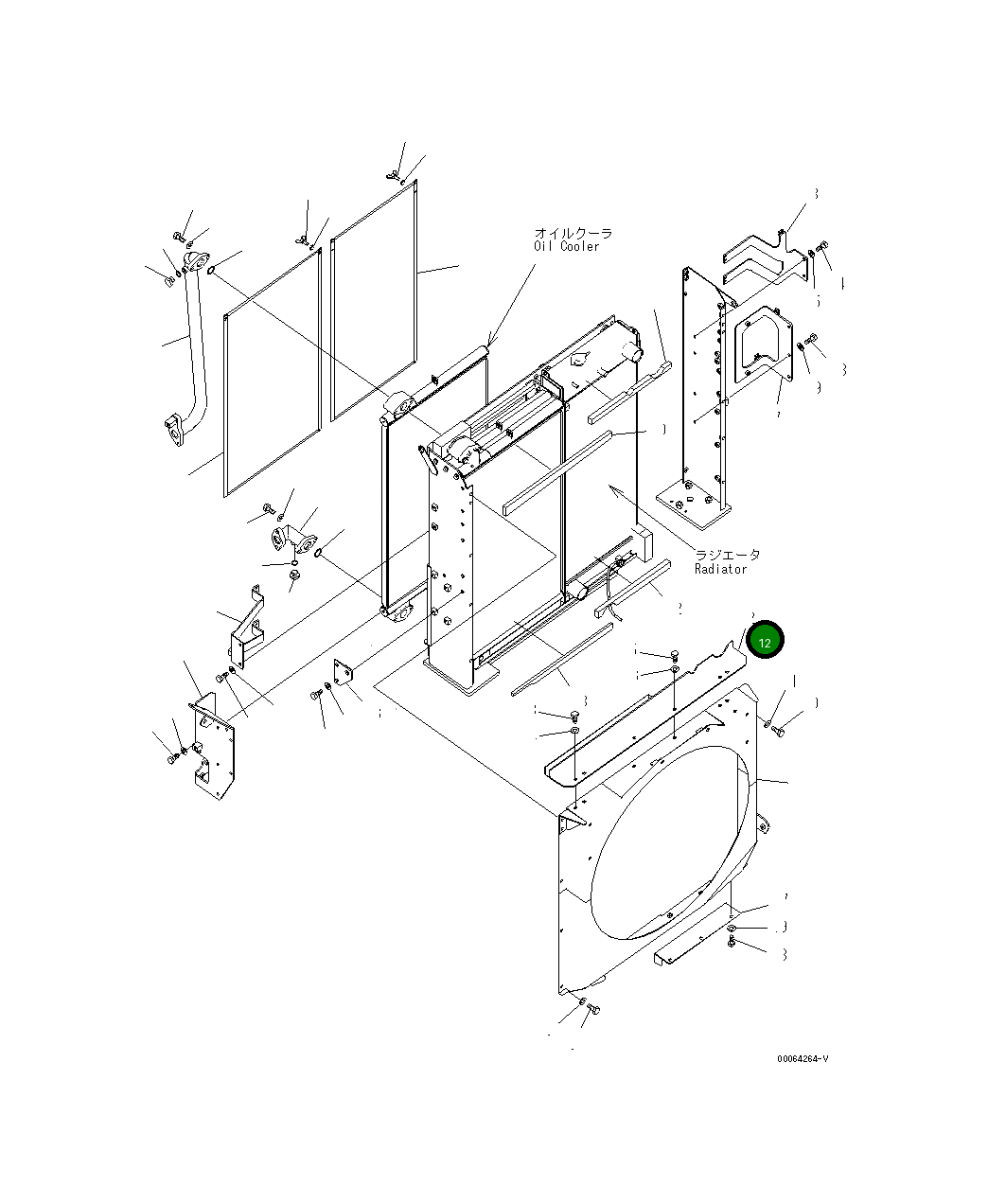 Крышка 207-03-76370 Komatsu