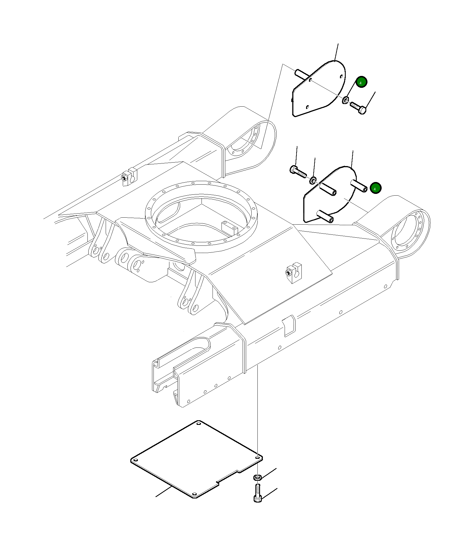 Крышка 3F4526063 Komatsu