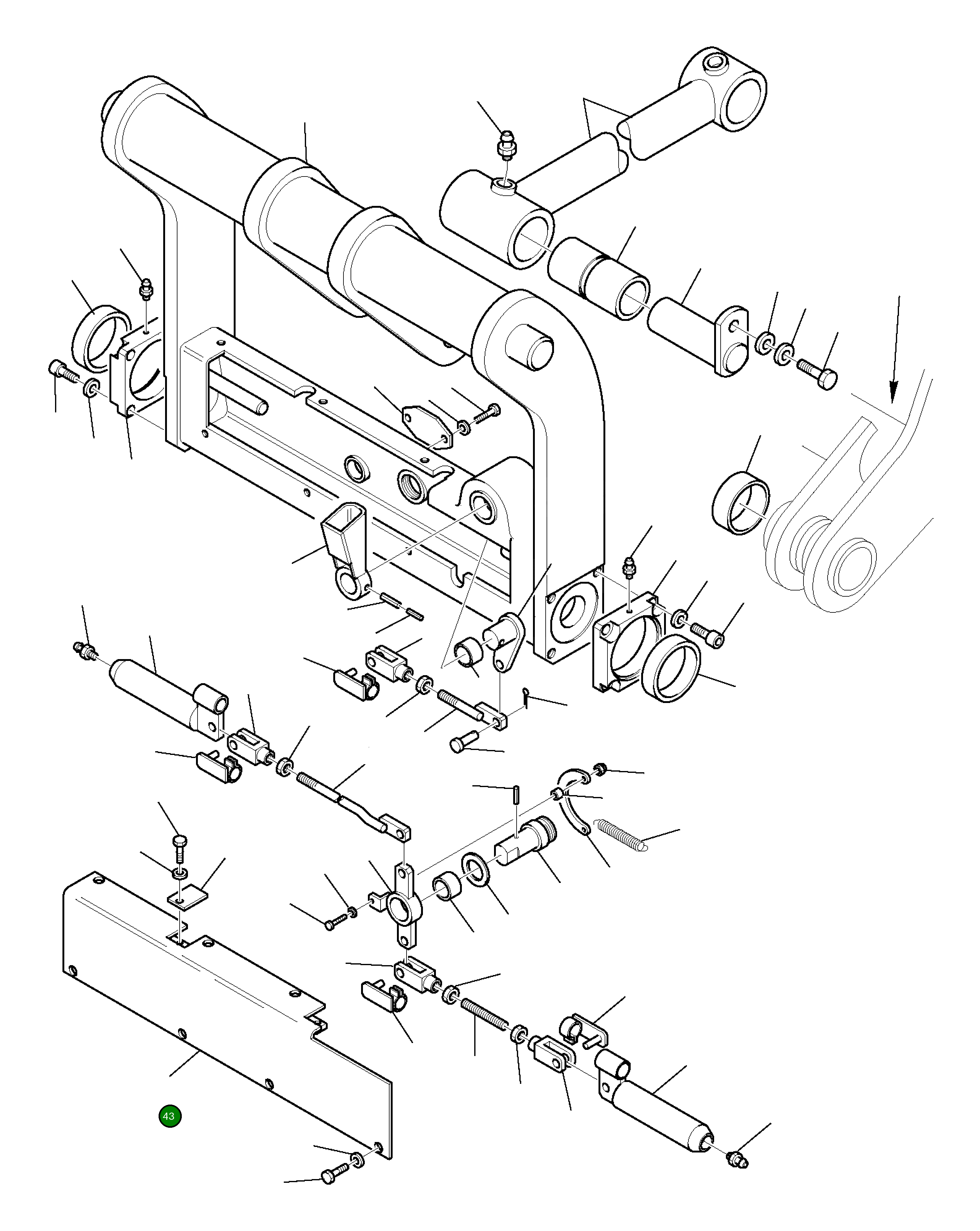 Крышка 360733063 Komatsu