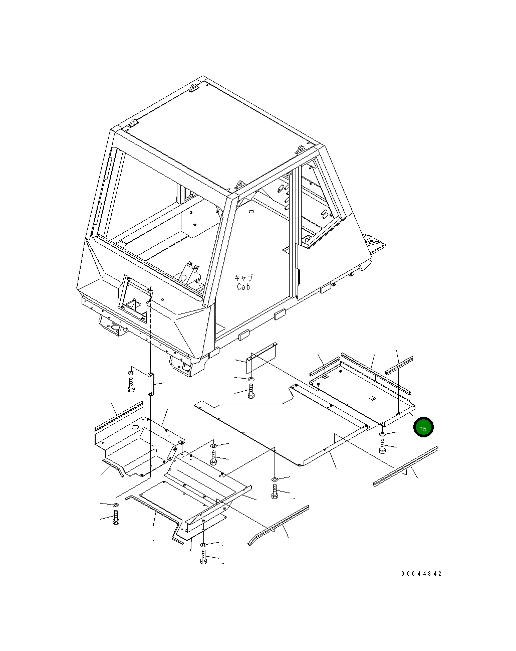 Крышка 569-54-89142 Komatsu