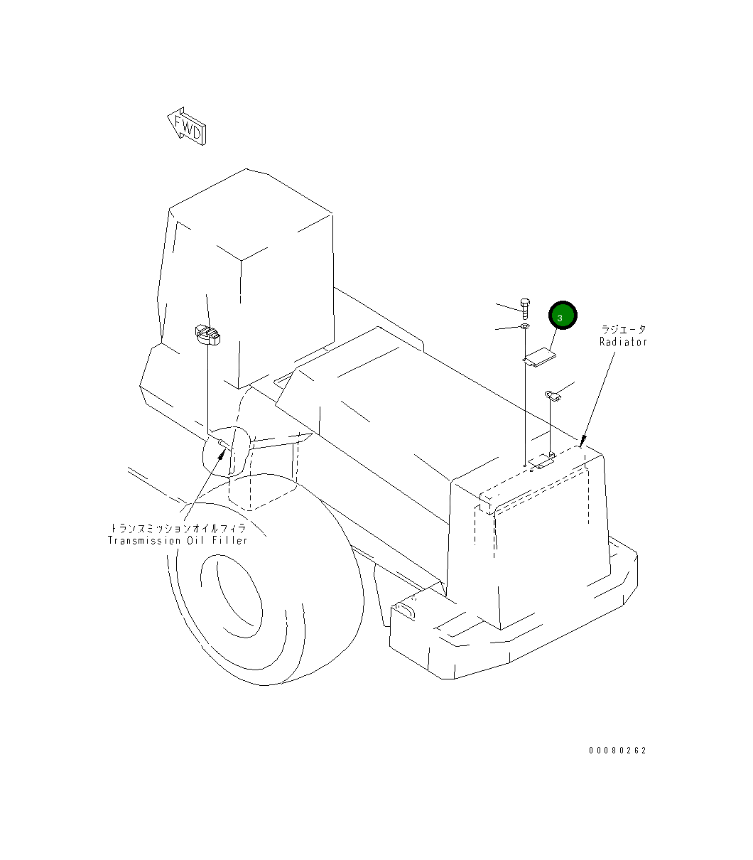 Крышка 426-54-21891 Komatsu