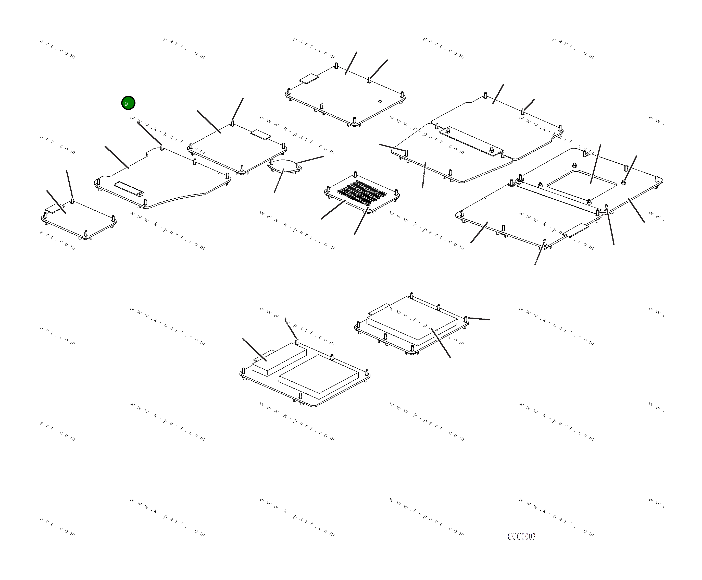 Крышка 2A6-54-A1920 Komatsu