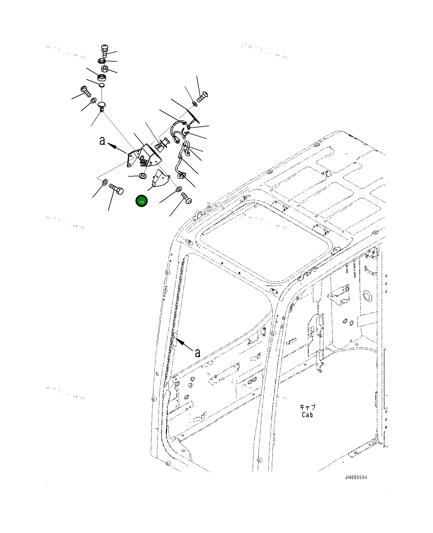 Крышка 22B5426350  Komatsu