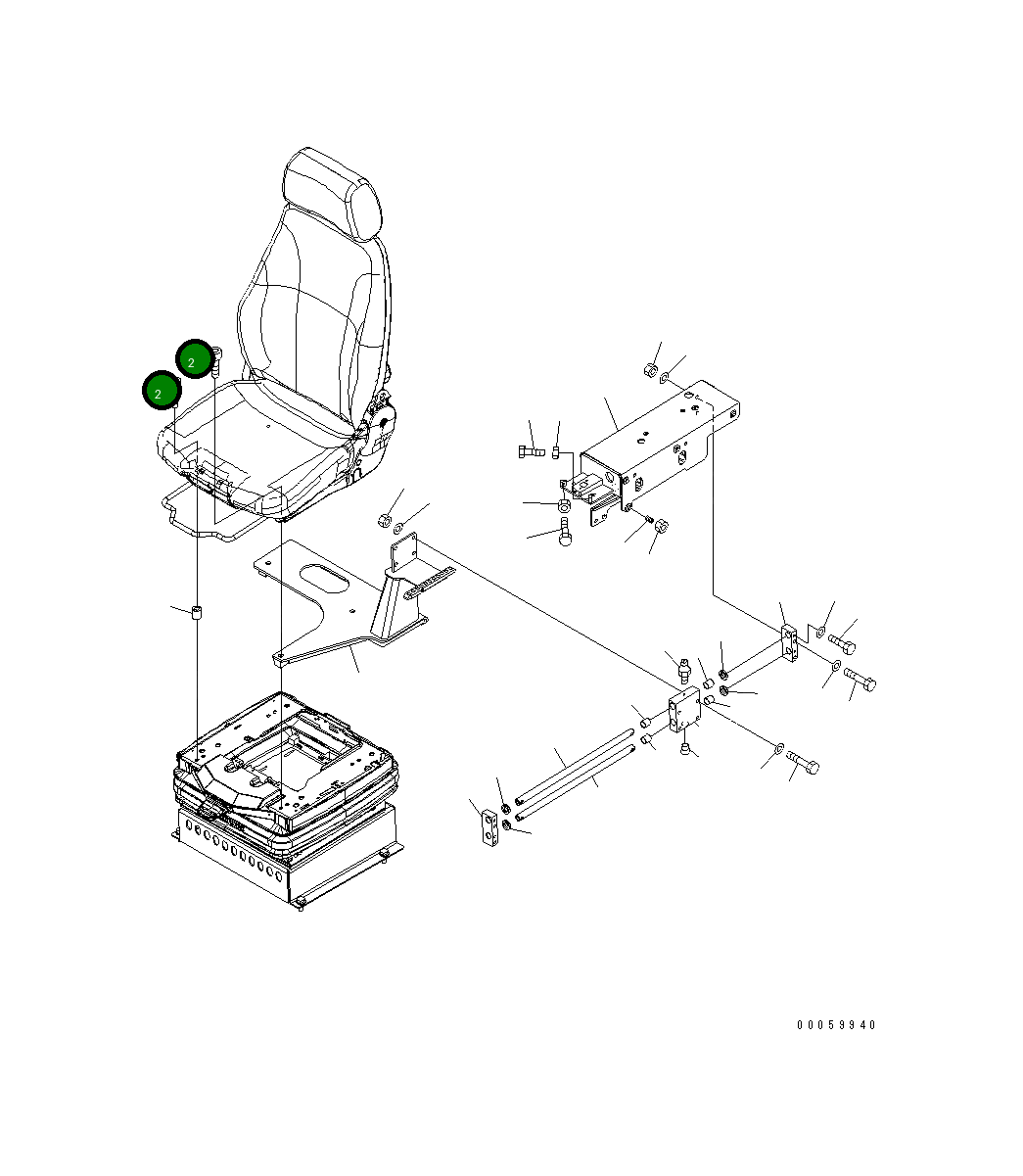 Болт 426-57-31140  Komatsu