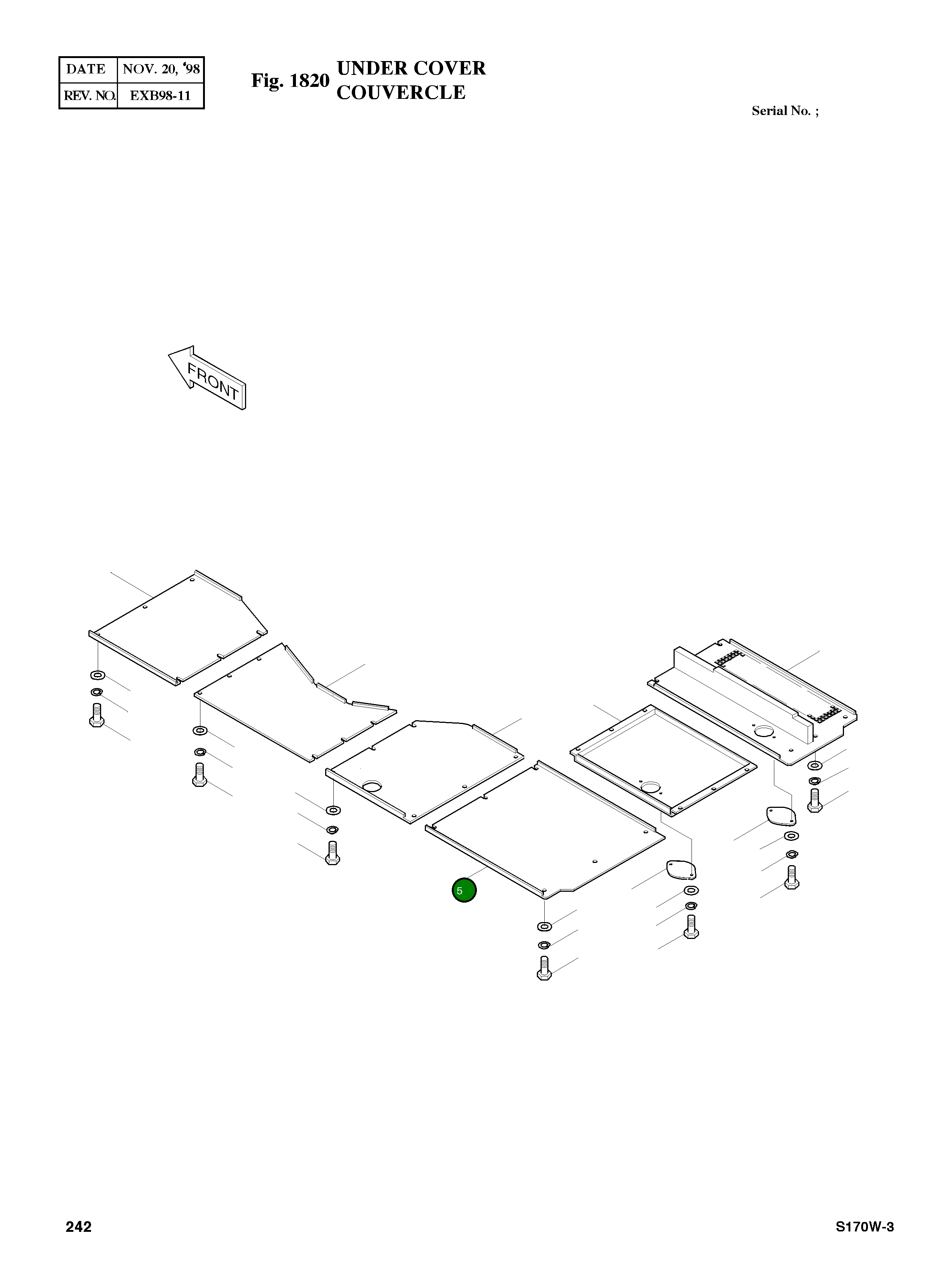 Крышка 2621-4363  Komatsu