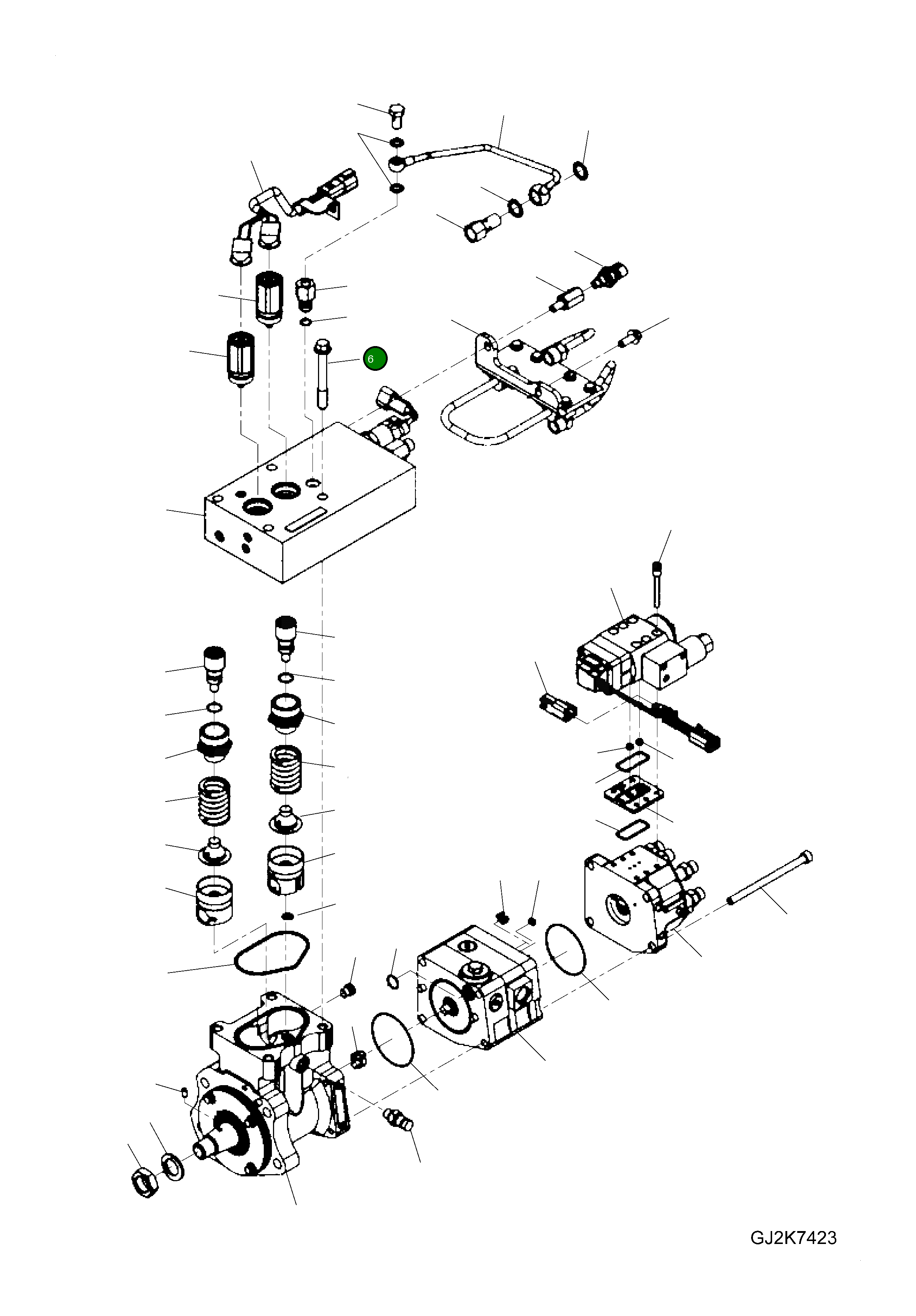 Болт 6744-71-1070 Komatsu