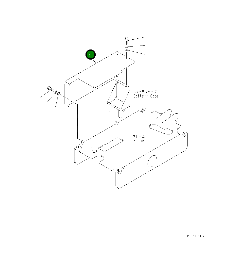 Крышка 2692-1-45110  Komatsu