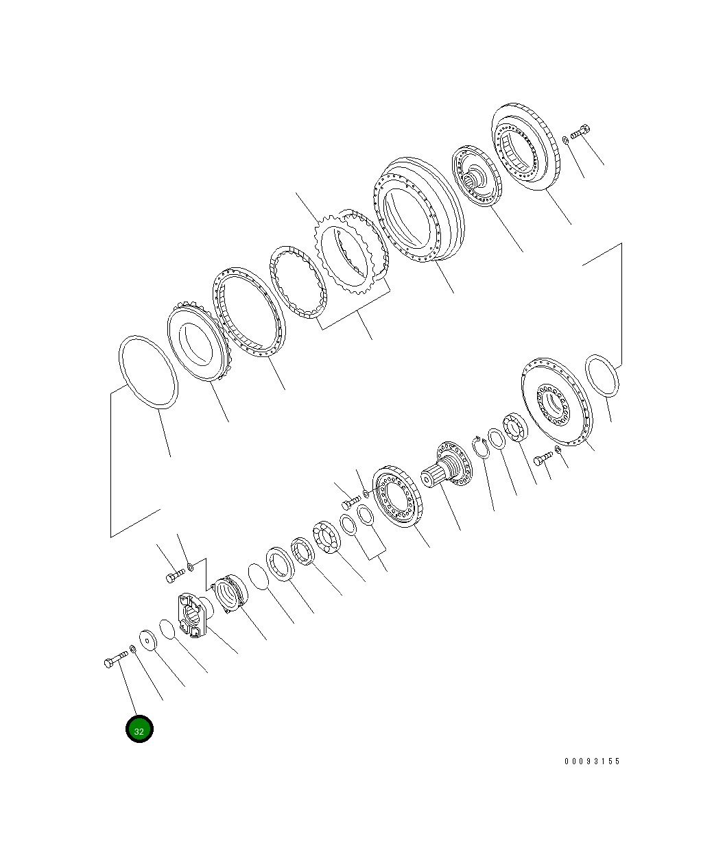 Болт 01050-62090 Komatsu