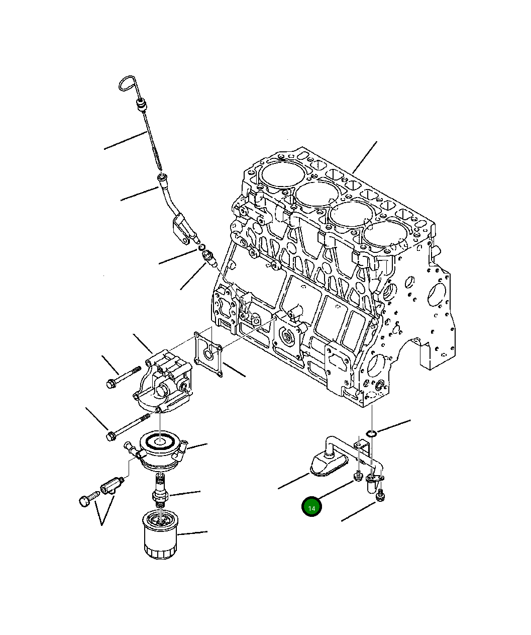 Болт YM26106080122 Komatsu
