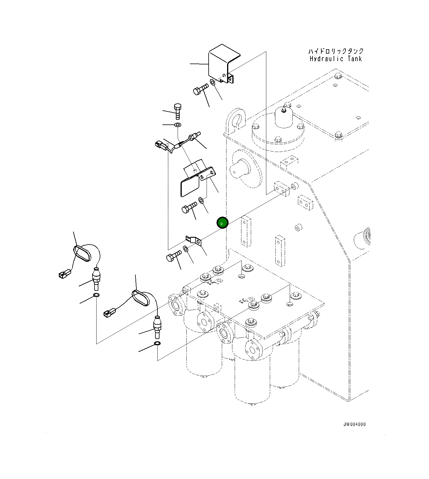Крышка 561-61-8A920  Komatsu