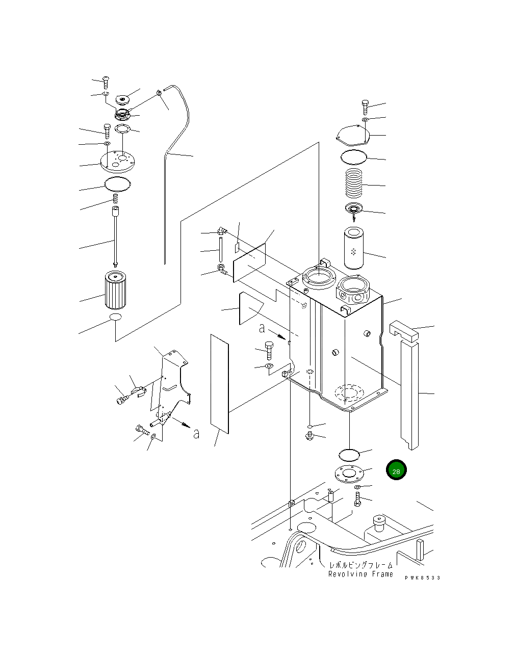 Крышка 21W-60-31120  Komatsu