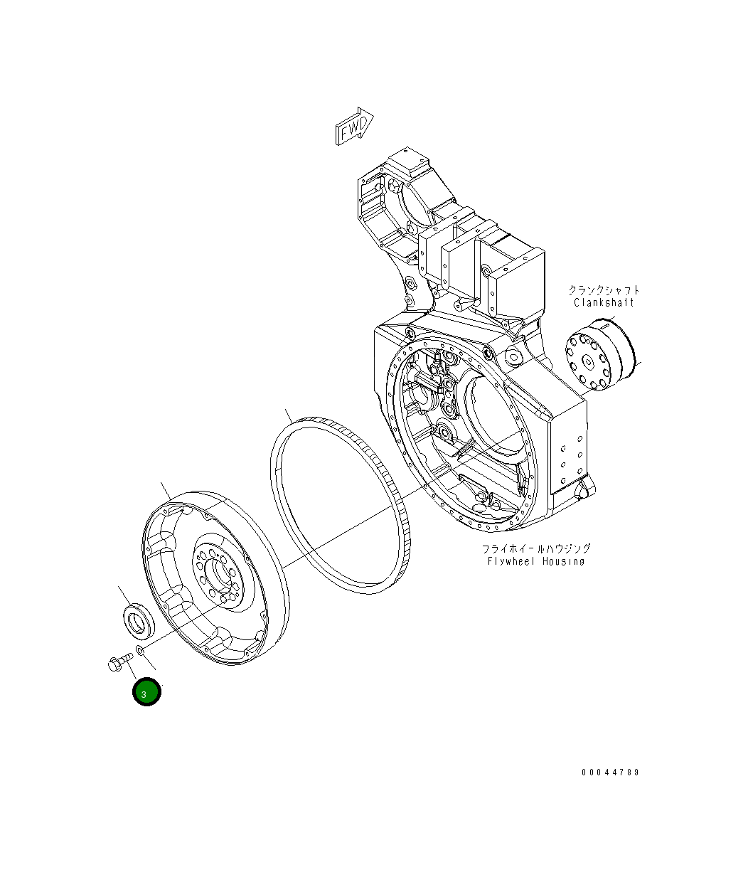 Болт 6245-31-1440  Komatsu