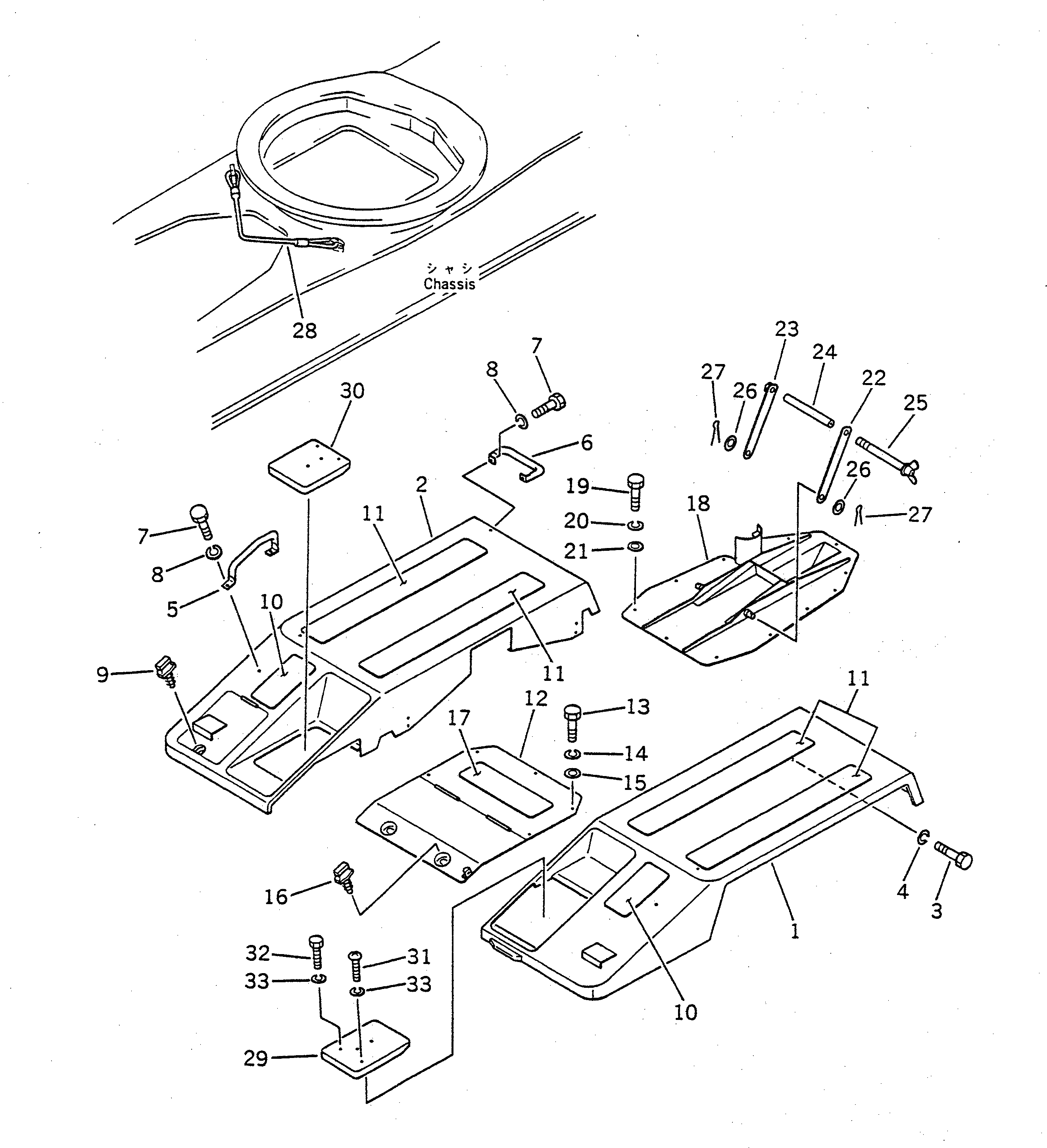 Болт 22W-54-13870  Komatsu