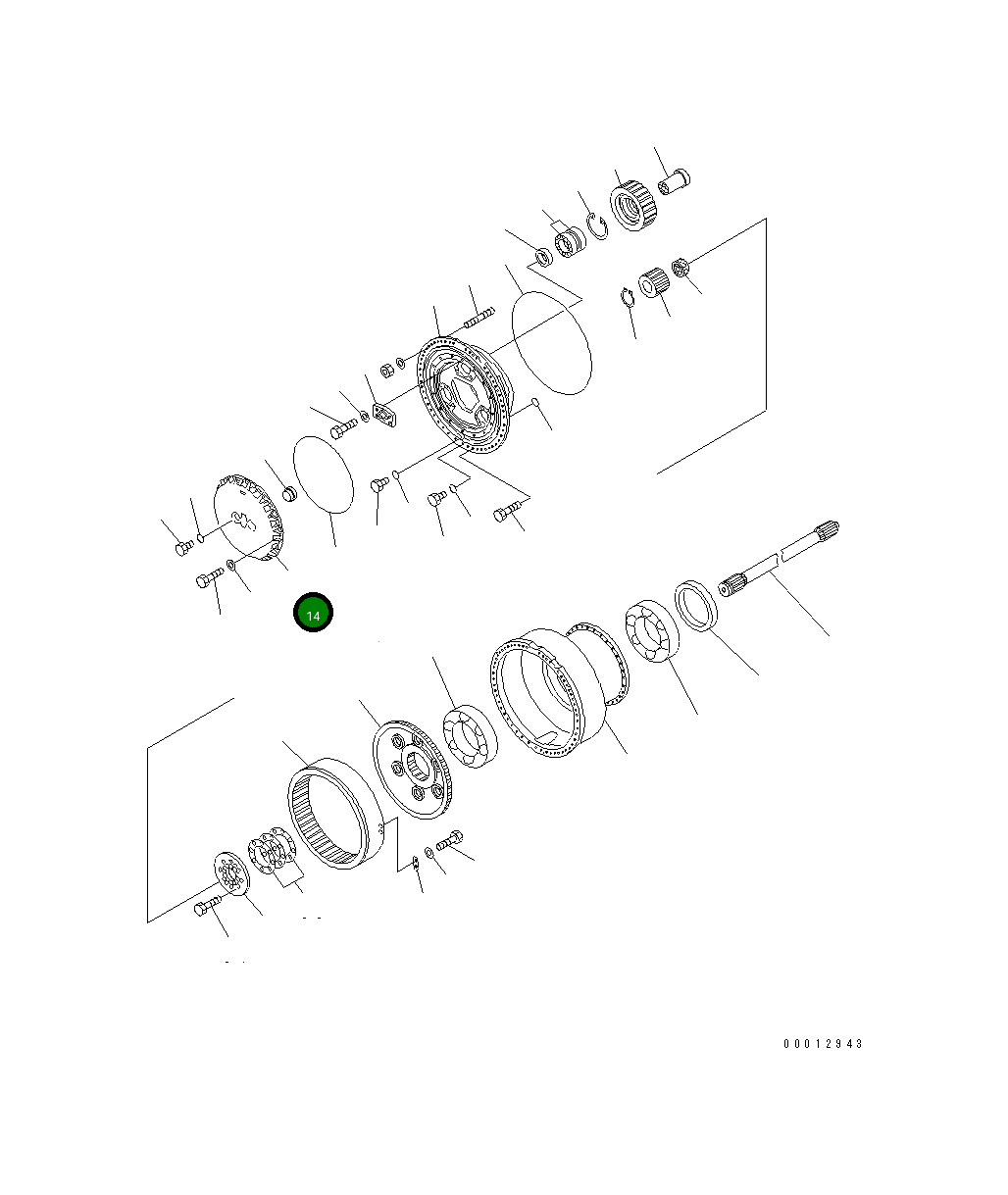 Крышка 427-22-12623 Komatsu