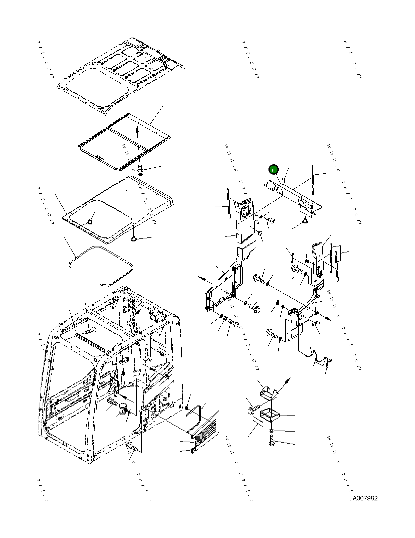 Крышка 20Y-53-18240 Komatsu