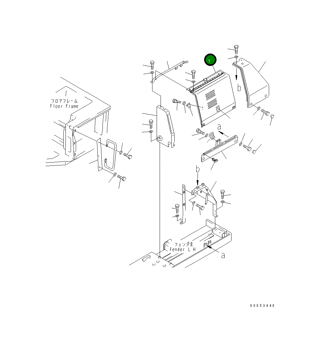 Крышка 154-54-46112 Komatsu