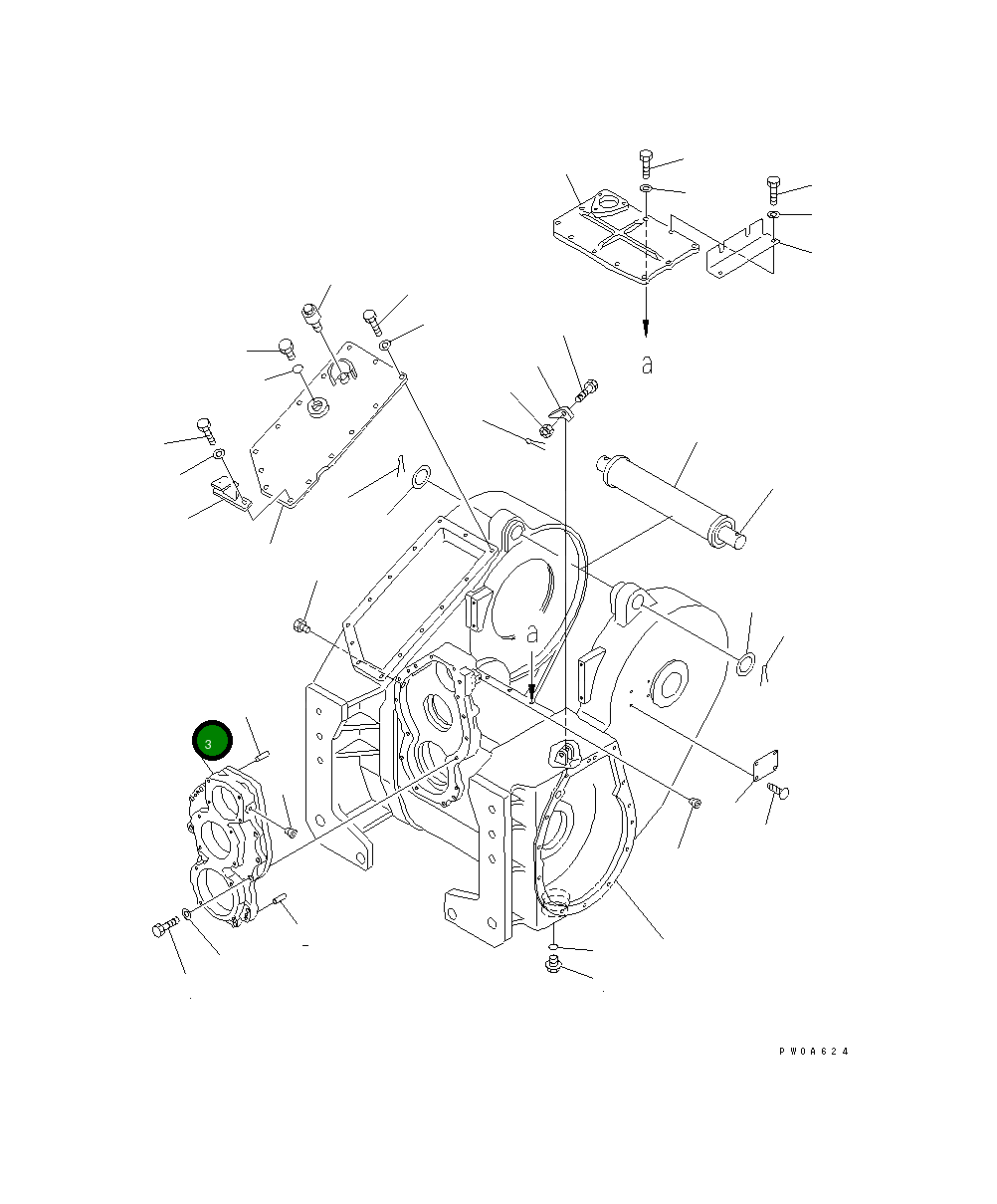 Крышка 14X-960-3850 Komatsu