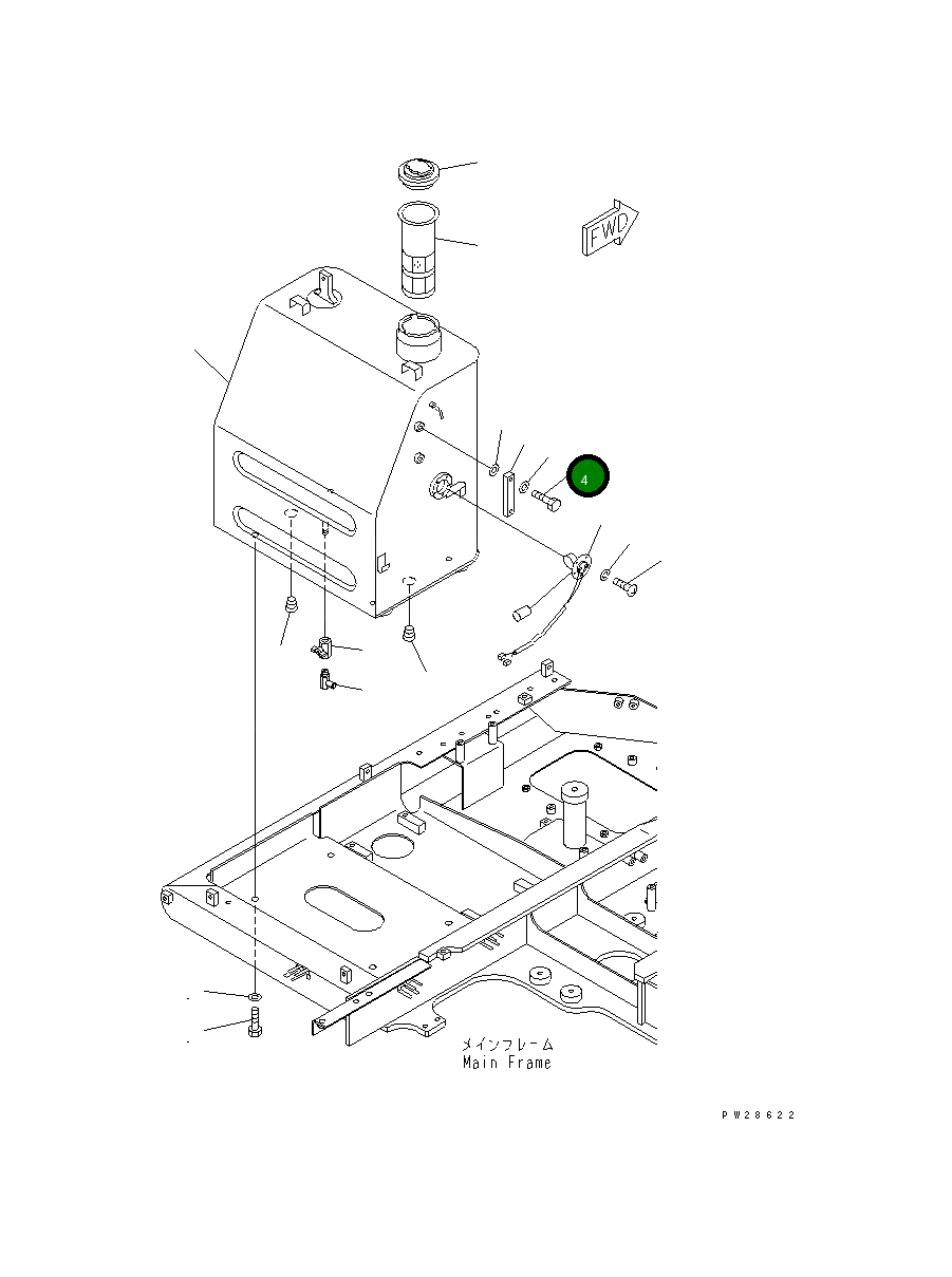 Болт 20N-60-41360 Komatsu