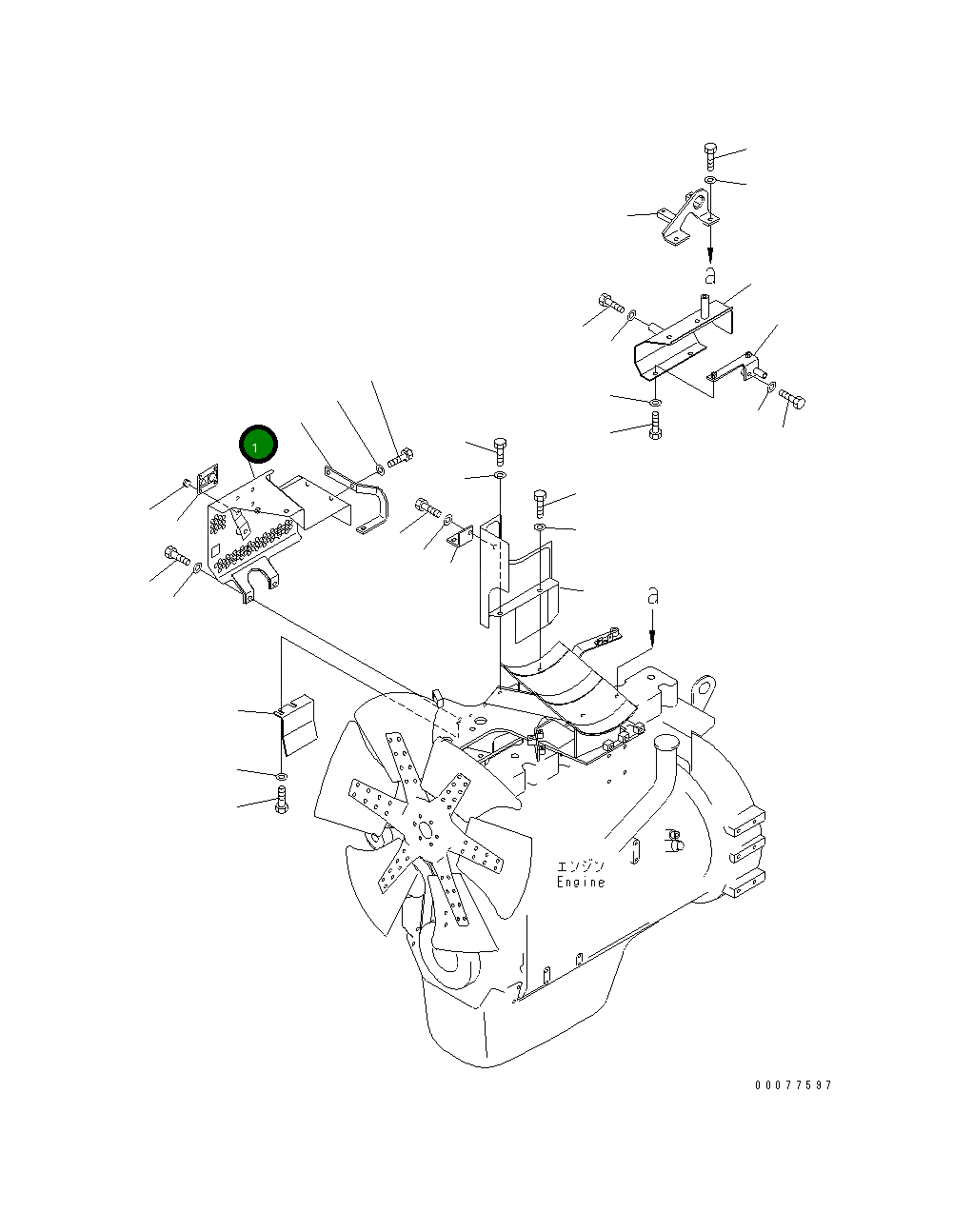 Крышка 134-01-71312 Komatsu