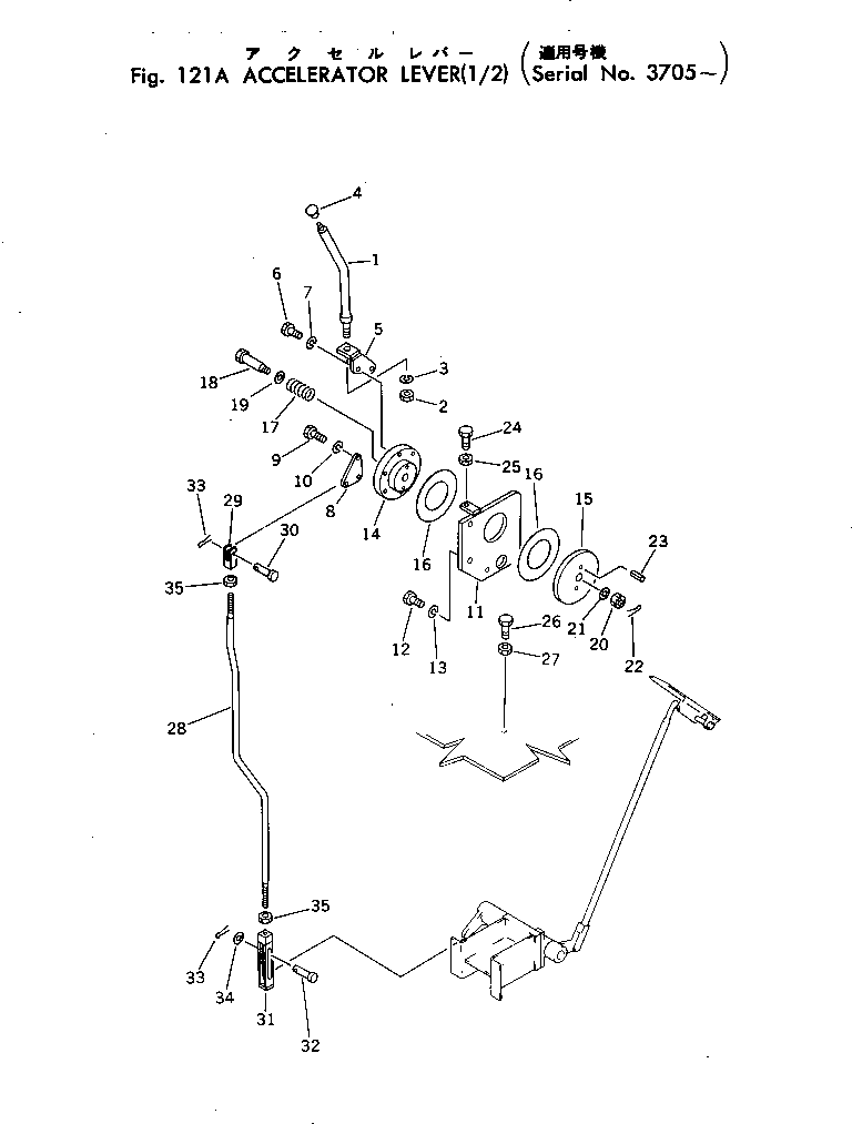Болт 01052-51280 Komatsu