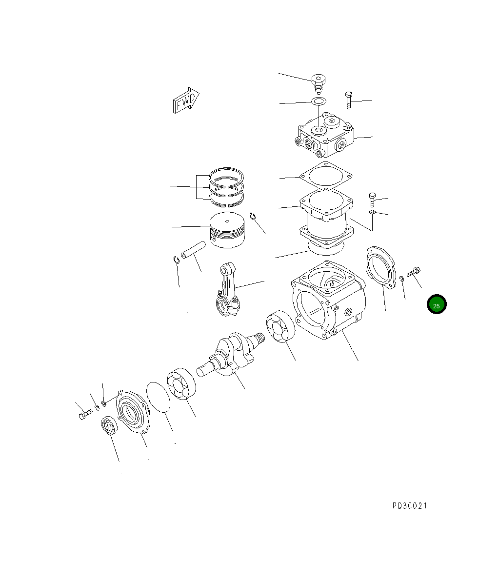 Болт DK001406-1215 Komatsu