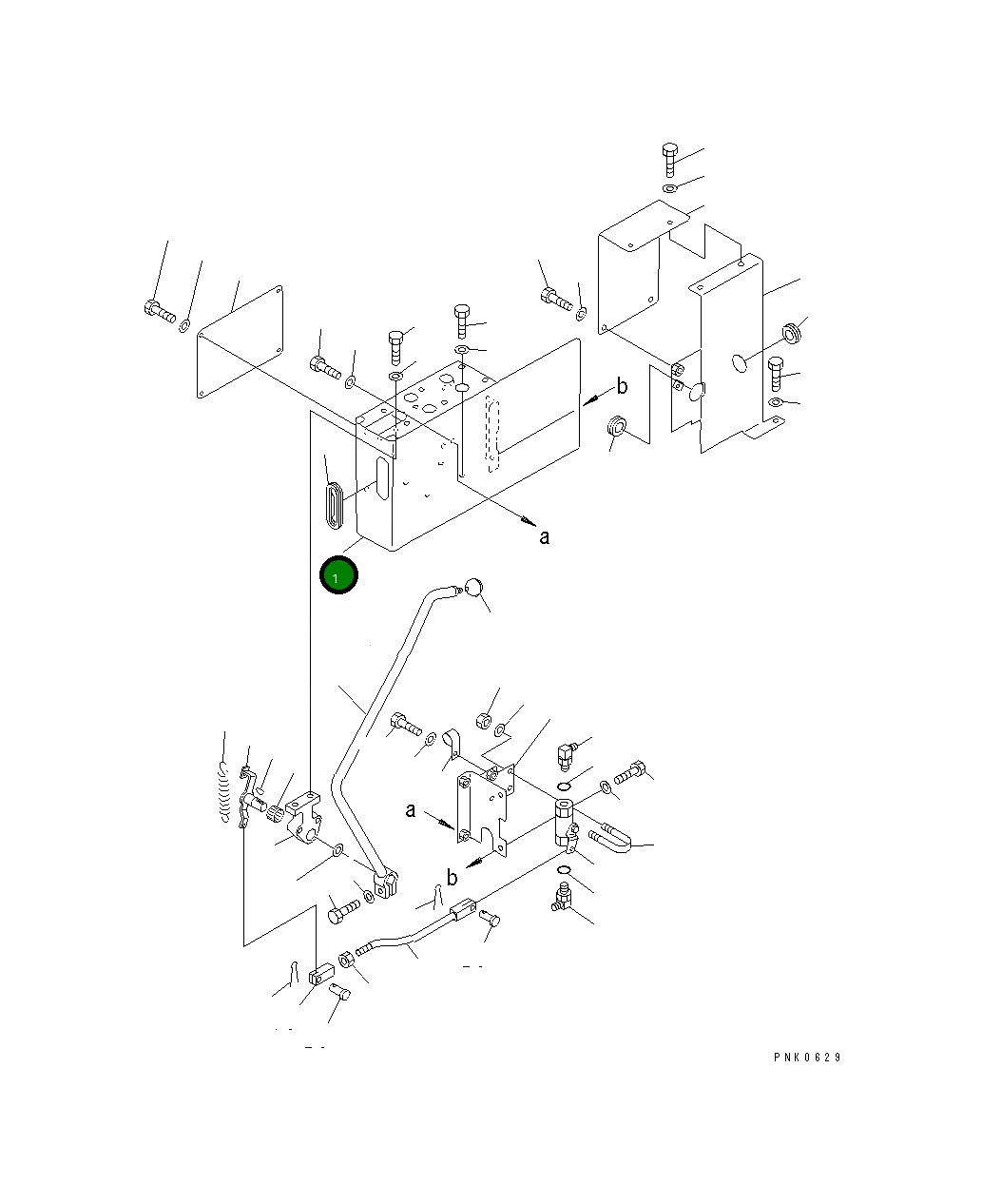 Крышка 20Y-43-K1360  Komatsu