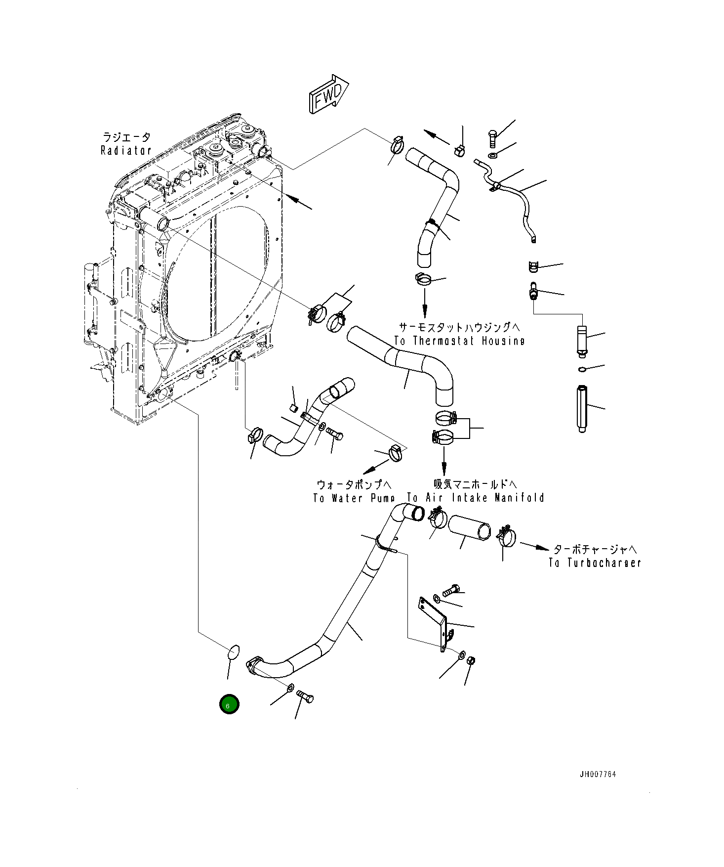 Кольцо уплотнительное (O-Ring) 07000E2065 Komatsu