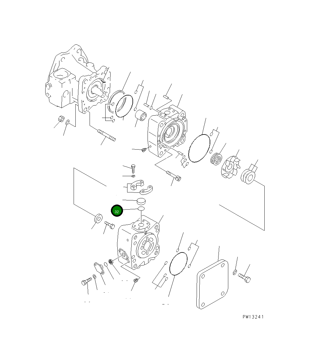 Кольцо уплотнительное (O-Ring) 07000-13038 Komatsu