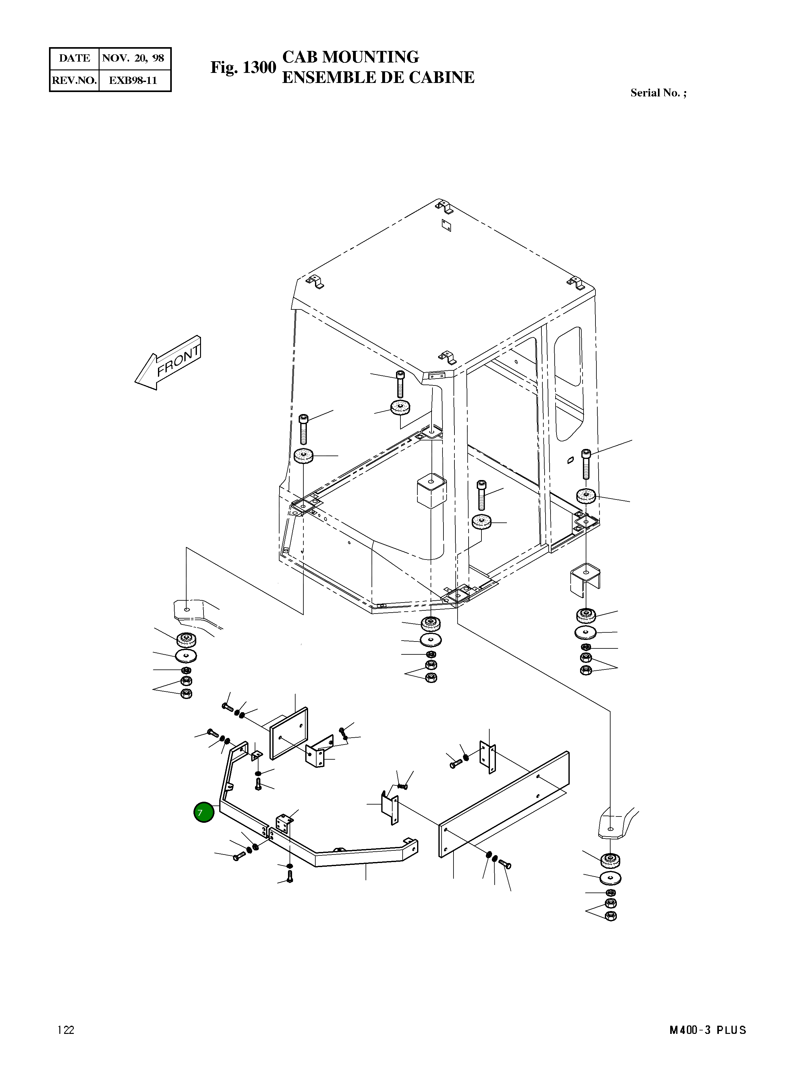 Крышка 4621-4466A Komatsu