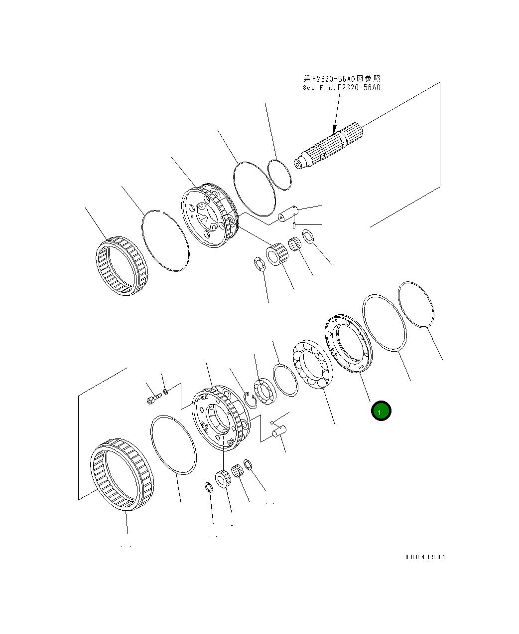Крышка 17A-15-42370  Komatsu