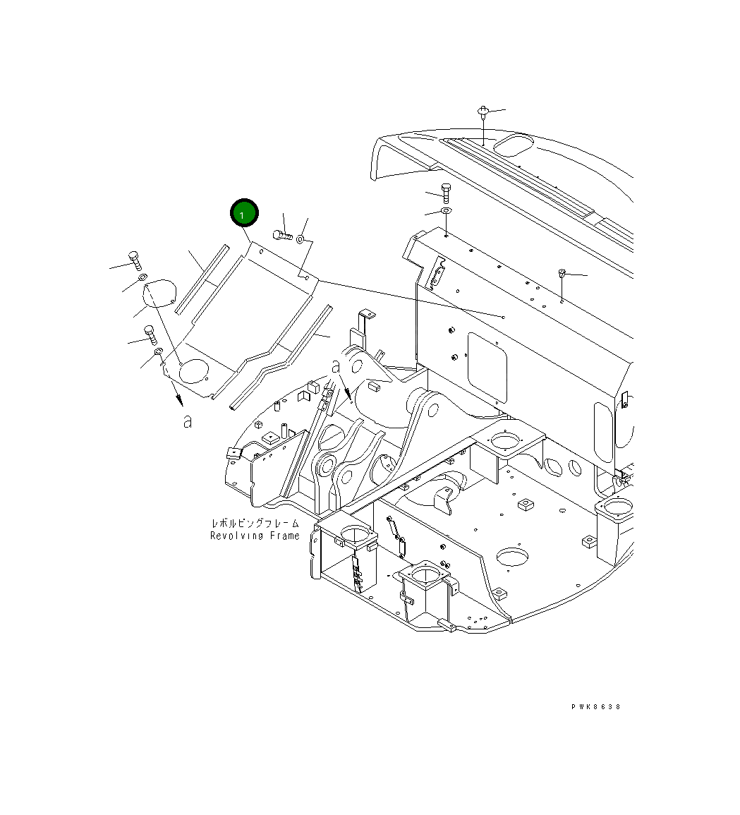 Крышка 21W-54-38162 Komatsu