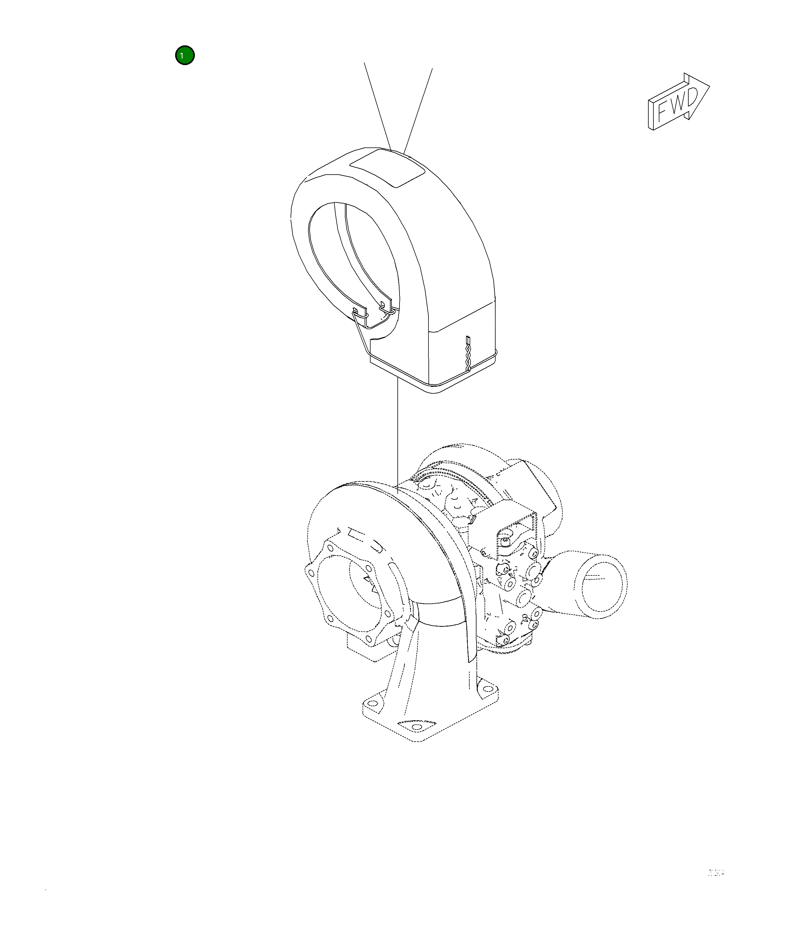 Крышка 6252-11-5640  Komatsu