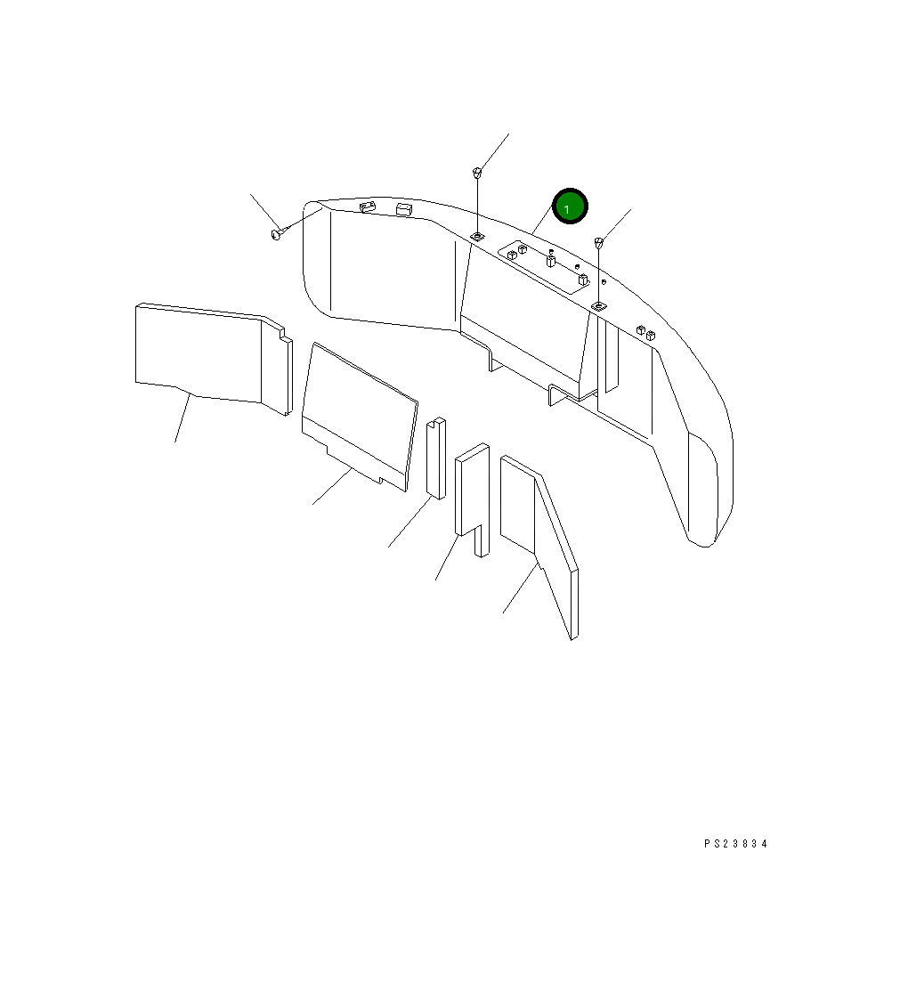 Крышка 8206-54-6210  Komatsu