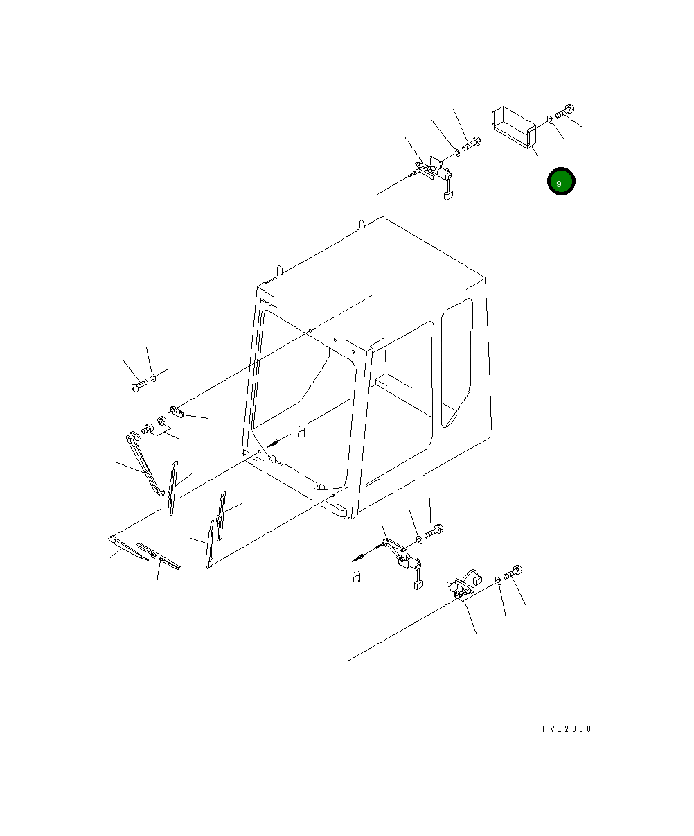 Крышка 21T-54-68460 Komatsu