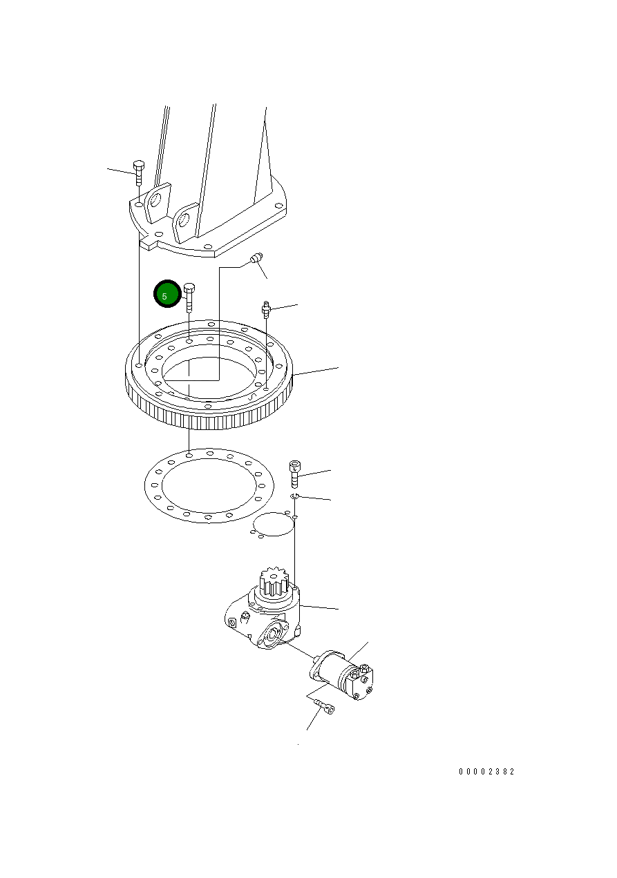 Болт MH21029-12050 Komatsu