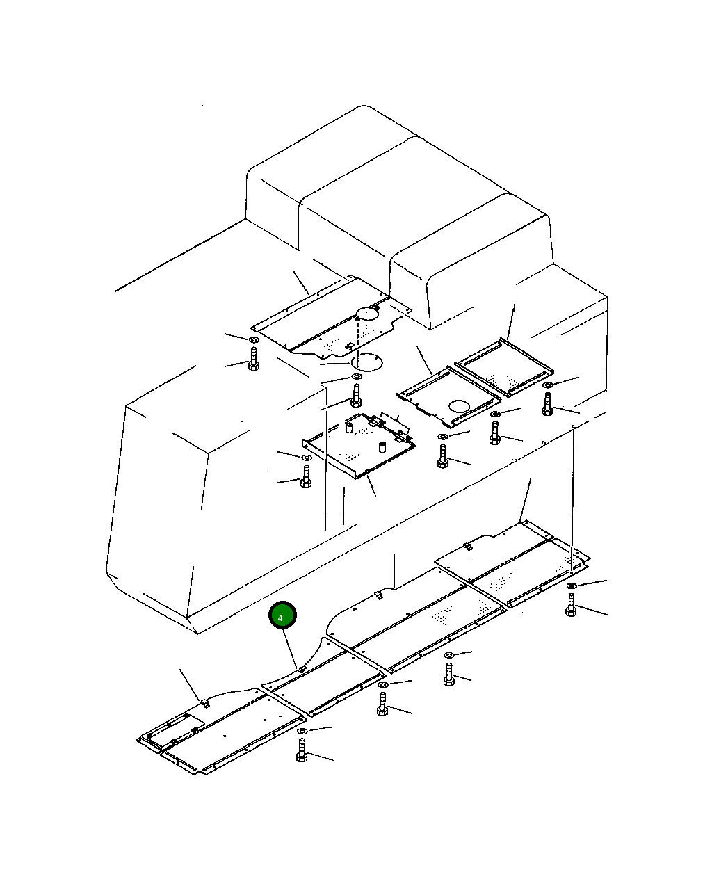 Крышка 209-54-53920  Komatsu