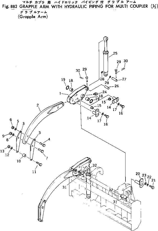 Болт 382-025851-1  Komatsu