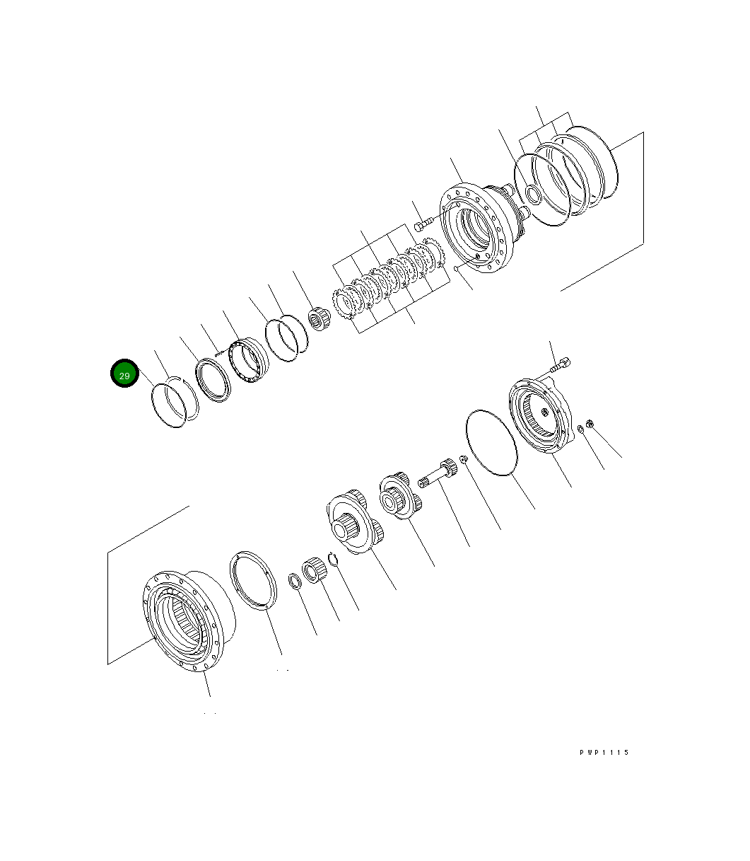 Кольцо уплотнительное (O-Ring) 21P-27-K1870 Komatsu
