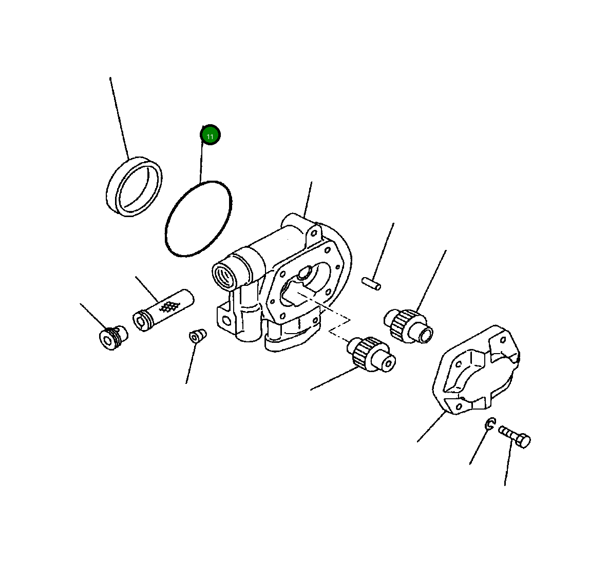Кольцо уплотнительное (O-Ring) 704-28-19180  Komatsu